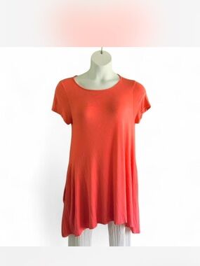 Women’s Coral Short-Sleeve Swing dress or Tunic size M by Supernova